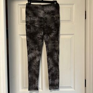 Rachel Zoe Tie Dye Leggings Women's Size‎ S Black Grey Stretch Yoga Pants